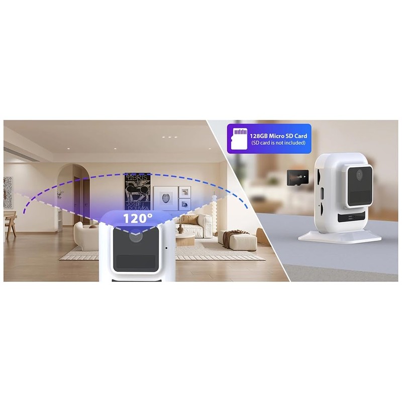 Snblzhef WiFi and 4G Mini Surveillance Camera, HD Indoor Wireless