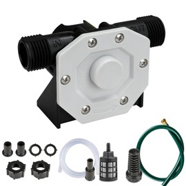 KITLUCK Hand Drill Pump, 750GPH Drill Powered Water Transfer Pump with Water Hose, Oil Tube and Adapter, Manual Water Pump for Drill, Small Self-Priming Electric Drill Pump for Water, Gasoline