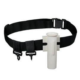 Fishing Rod Belt with Movable Ring Adjustable Fishing Fighting Belt Support Stand Up Harness Waist Rod Pole Holder