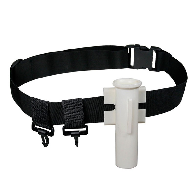 Fishing Rod Belt with Movable Ring Adjustable Fishing Fighting Belt