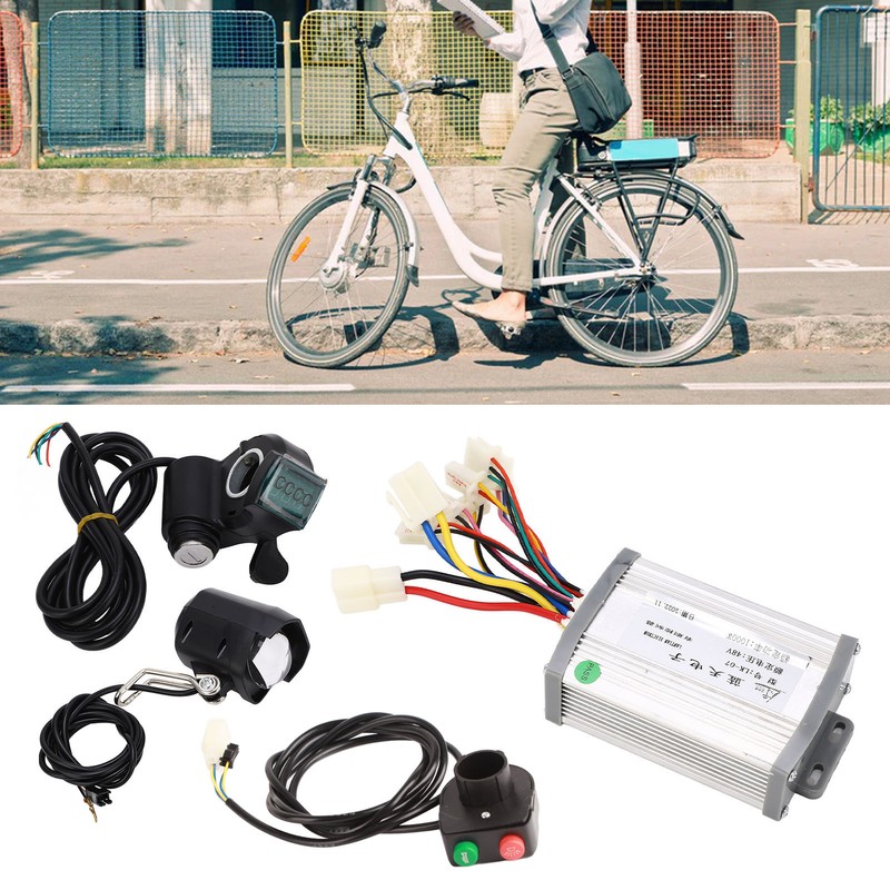 48V 1000W Electric Bike Retrofitting Kit Brushed Controller Thumb Throttle