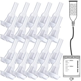 20Pcs Silicone External Catheter for Men Comfortable Wear with Soft Self-Adhesive Design and Leak Resistant Funnel Tip Easy Connection to Urine Collection Bag (32 mm)