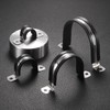sourcing map 14 Pcs 20mm(25/32") Cable Clamp, 304 Stainless Steel