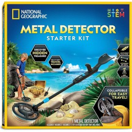 National Geographic Starter Metal Detector Kit for Kids with Waterproof Coil New