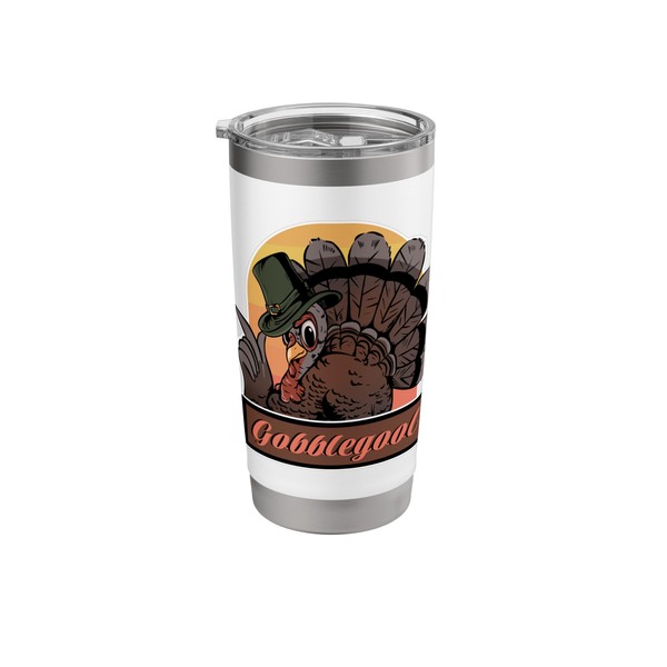 Gobblegool Thanksgiving Turkey Ham Feast Stainless Steel Insulated Tumbler