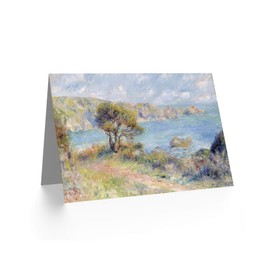 Artery8 Renoir View At Guernsey 1883 Painting Fine Art Greeting Card Plus Envelope Blank Inside