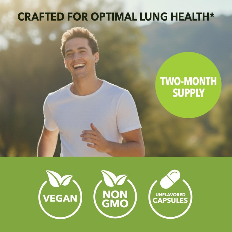 Mullein Leaf Capsules for Respiratory Health - 5000mg Extract 10:1