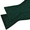 GUSLESON Mens Paisley Bowties Self Tie Bow Tie Handkerchief for