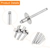 sourcing map 25Pcs 3/16"x5/16" 304 Stainless Steel Large Flange Round