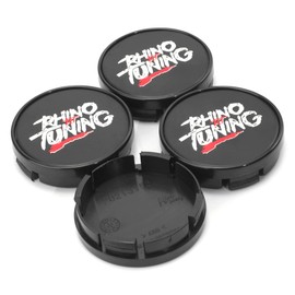 RTrhinoTuning 4Pcs 54mm Wheel Center Caps for Ford Rim Compatible with Mustang Fusion Focus Edge Hub Center Caps, OD 2.13” (54 mm) ID 51” (2.01 mm) Black Replacement 6M21-1003-AA Hubcaps