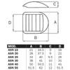 ASN Tension Buckle/Ladder Buckle/Adjuster for 15 mm Webbing Pack of