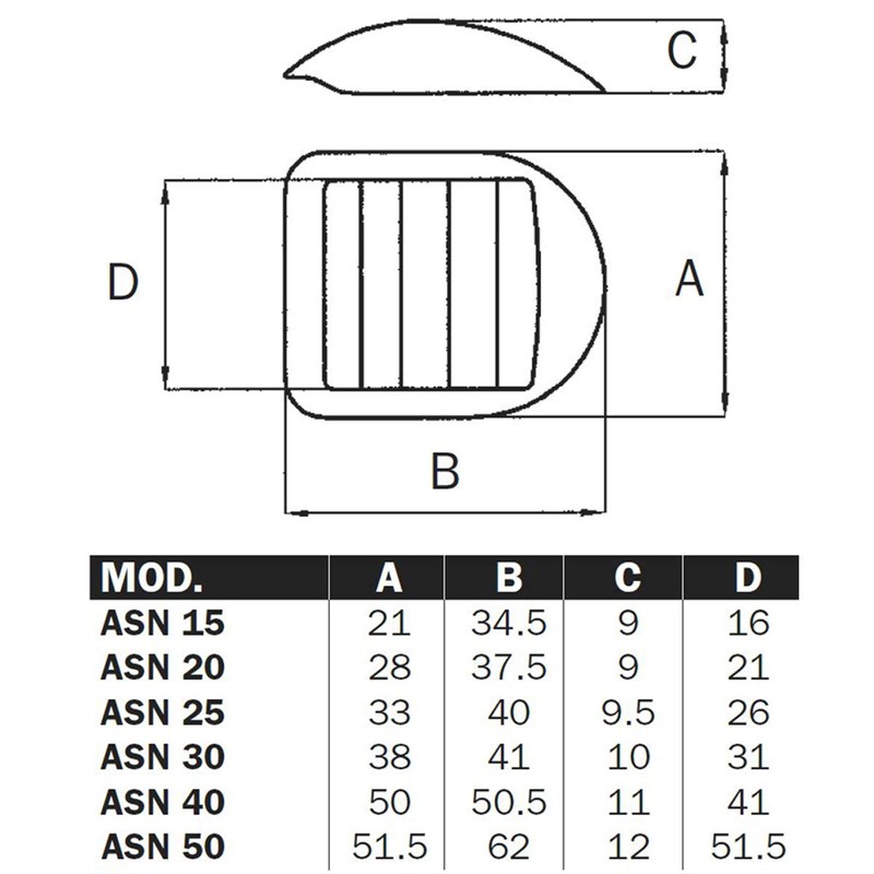 ASN Tension Buckle/Ladder Buckle/Adjuster for 15 mm Webbing Pack of