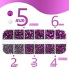 qiipii Grape Purple Crystal Resin Rhinestones w B7000 Jewelry Glue