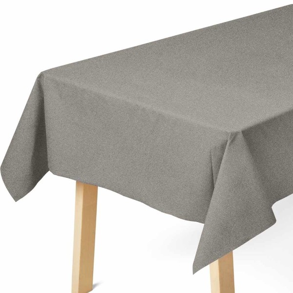 Fair Goods Airlaid 100% Paper Tablecloths (1, Silver, 70" X
