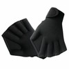 Webbed Swim Gloves with Adjustable Wrist Strap for Swimming, Diving
