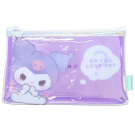 Clear Flat Pen Case - Chromi