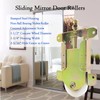 Sliding Mirror Door Rollers Assembly Fit Contractors Part #W8020, 1-1/2"