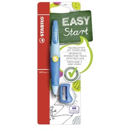 Ergonomic Mechanical Pencil - STABILO EASYergo 3.15 - Left-Handed - Light Blue/Dark Blue + Sharpener