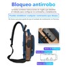 Mochila Cruzada Antirrobo, Mochila Cruzada Multifuncional para Hombre, Mochila Antirrobo