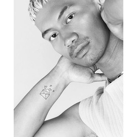 Inkbox Temporary Tattoos, Semi-Permanent Tattoo, One Premium Easy Long Lasting, Water-Resistant Temp Tattoo with For Now Ink - Lasts 1-2 Weeks, You've Got Mail, 2 x 2 in