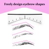 BAMTTOO Eyebrow Ruler Sticker 25 Pieces Eyebrow Mapping Shaping Sticker