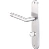 AGT Door lever: Stainless Steel Door Fitting Set for bathroom