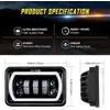 YOUSTAR-LIGHT 4x6 LED Headlights DOT Approved H4651 H4652 H4656 Replacement
