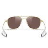 MERRY'S Classic Square Aviator Military Polarized Sunglasses for Men or