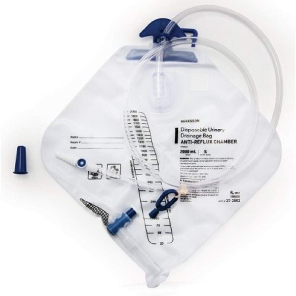 Medi-Pak Performance Urinary Drainage Bag with Anti-Reflux Chamber - 20 Each / Case