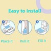 Diaper Pail Refills Bags with 30 Bags Compatible with Genie