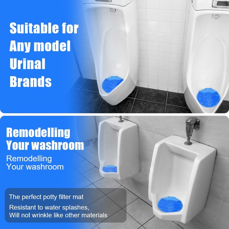 ACWOO Urinal Screens, 12 Pack Urinal Screen Deodorizer Mats, Urinal