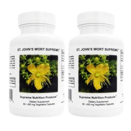 Supreme Nutrition St. John’s Wort Supreme, 90 Pure St. John’s Wort Capsules (Pack of 2)