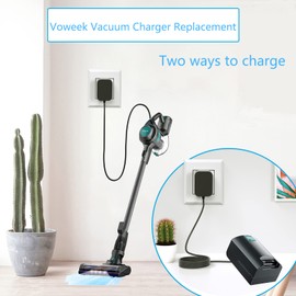 VHBW 26V Vacuum Cleaner Charger for Voweek VW-VC08 VW-VC07 iwoly C150 AC Power Cord Adapter for Greenote GSC50 GSC40,WLUPEL Hero 8 Cordless Vacuum Cleaner Charger Replacement UL Listed