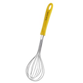 DELISH KITCHEN G-5035 Pearl Metal Whisk, Yellow, 11.3 inches (28.8 cm)