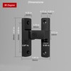 ETEKJOY Heavy-Duty Flip Latch Lock 90/180 Degree Sliding/Swinging Door Lock