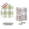 Olivia Rocco Pack of 5 Houndstooth Kitchen Tea Towels Cotton