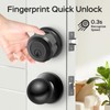 GeekTale Smart Deadbolt Lock with Passage Door Knob, Fingerprint Deadbolt