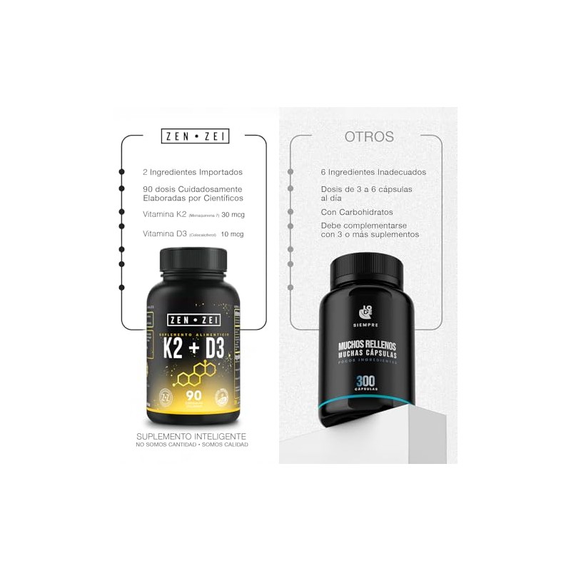 K2 + D3 – Suplemento Avanzado para la Salud Ósea