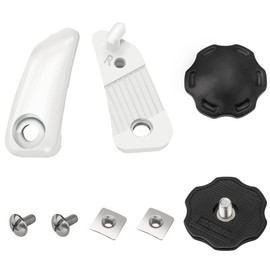 Honkador Loc Chinstrap Fastener Kit & Football Helmet Thumb Screws - Fits for Riddell Speed Flex Helmet Football Chin Strap, Stabilizes Football Chin Strap for Enhanced Head Safety, White