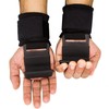 JZS Weight Lifting Hooks with Wrist Straps – Steel Grip