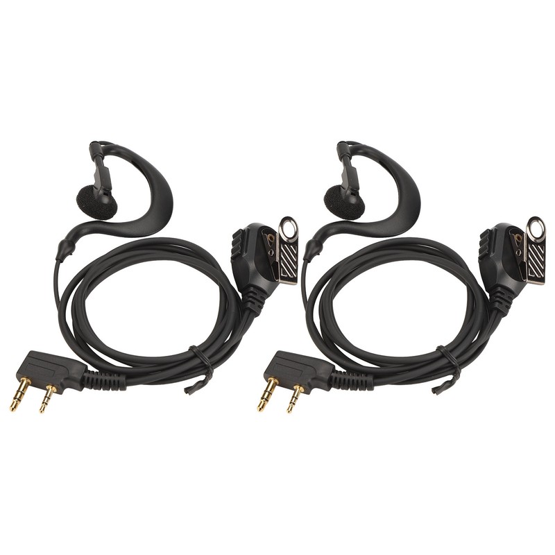 Two Way Radio Earpiece Universal K Head 2 Pin Electroplating