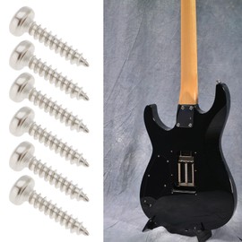 VGOL 50 Pieces Guitar Tuner Machine Head Mounting Screws M2 10mm Metal Guitar Tuners for Acoustic Electric Guitar Bass Silver