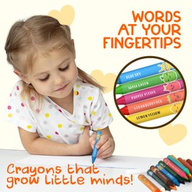 ZENO 18-Color Jumbo Crayons – Non-Toxic and Washable for Toddlers (1-3) & Kids (4-8) – Easy-to-Hold Large Crayons, Perfect for Travel, Art, and Early Childhood Activities