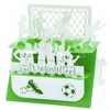 The Football (Soccer) Match - Silhouart 3D Card - Santoro