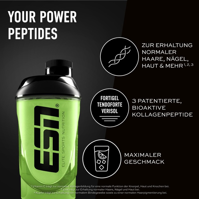 ESN Collagen Peptides, Green Apple, 300 g, Promotes Joint Stability