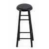 Dollhouse Miniature 3 Inch Bar Stool (Black)