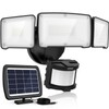 LEPOWER 1600LM LED Solar Security Lights Motion Outdoor, 5500K White