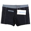 Aquarti Men's Swimming Trunks Short with Contrast Piping, 010 Black