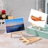 100 Pieces Mini Wood Easel Stands Small Wooden Canvas Easels