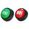 ANCLLO 2PCS Sound Buttons Yes No Button for Funny Party
